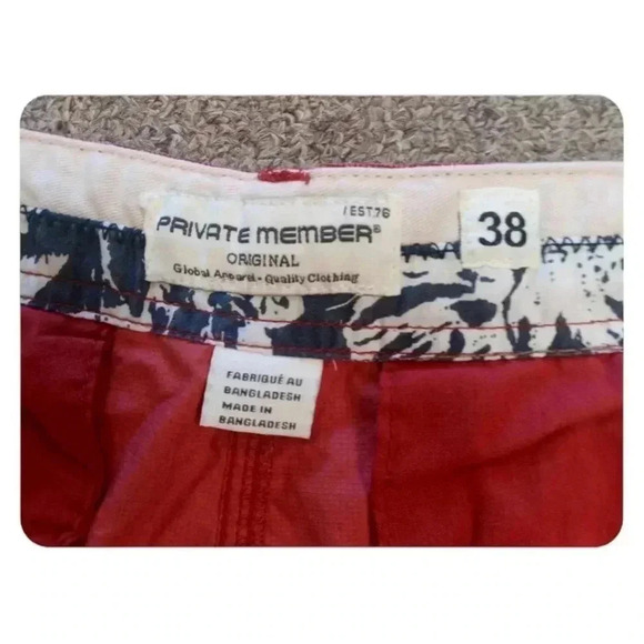Private Member Red Shorts Size 38 - Picture 6 of 8